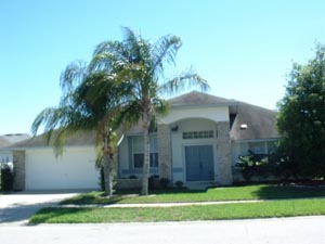 Front view of villa