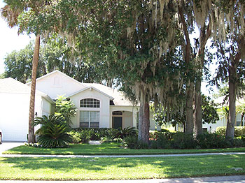 Front view of villa