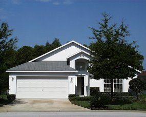 Front view of villa