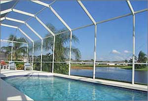 Electrically Heated Pool Area