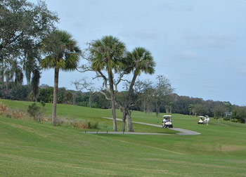 Golf course on which villa is situated