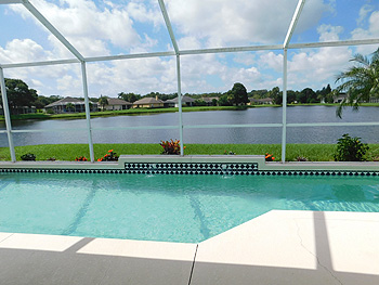 Private Pool overlooking the lake