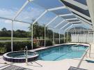 Outstanding Luxury Villa/ 3 beds /2 bathrooms/South facing,35ft heated pool & spa with total privacy, overlooking a lake & golf course.10min from beautiful white beaches, Long Meadow ,Rotonda west.Gulf coast Rotonda