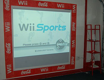 Fabulous games room with Nintendo Wii Wall