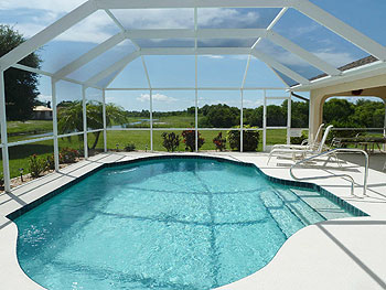 Pool View down the canal