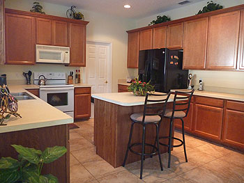 Large kitchen with island