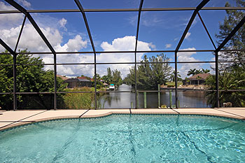 Pool Area with Waterview