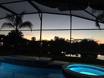 And when the sun goes down, enjoy the LCD Pool & Spa Lights