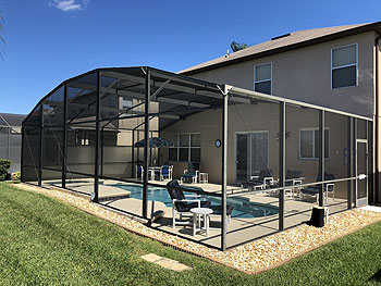 Fully screened Pool, Spa & Deck Area to keep unwelcome visitors away!