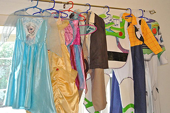 Dressing up clothes