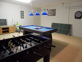 Well equipped Games Room