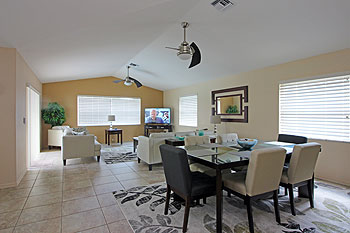 Dining Area to Family Room