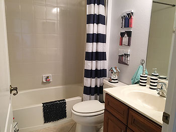 A LOVELY APPOINTED BATHROOM - ONE OF TWO 