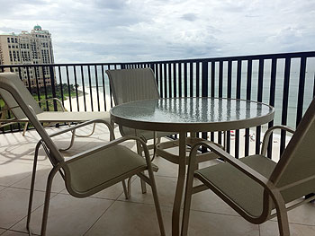 Balcony overlooking the Gulf