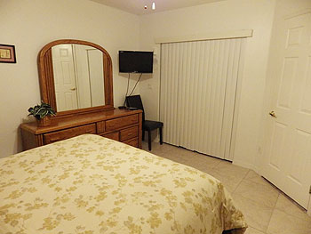 Double Bedroom with wall mounted cable television