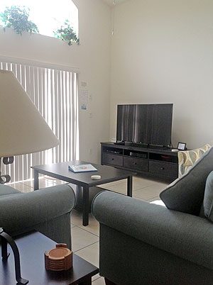 T.V. in Family Room