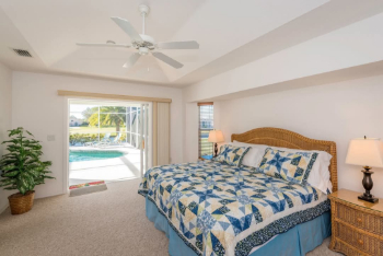 Main bedroom, opening out to Pool Deck